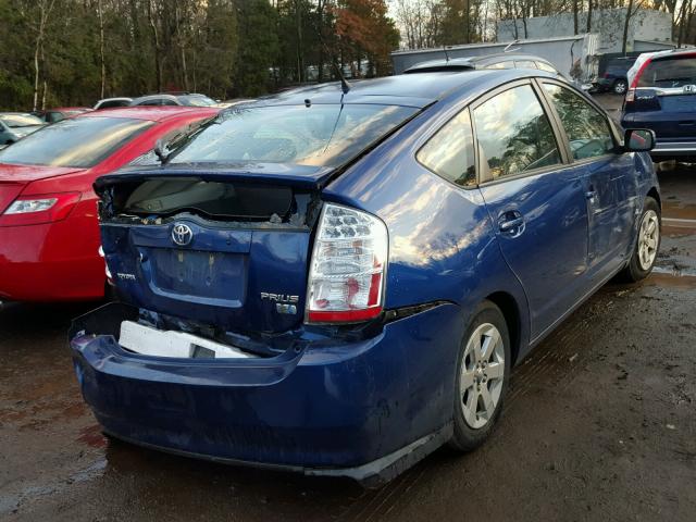 JTDKB20U797885531 - 2009 TOYOTA PRIUS BLUE photo 4