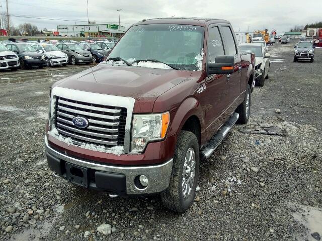 1FTFW1EV6AFA99747 - 2010 FORD F150 SUPER MAROON photo 2