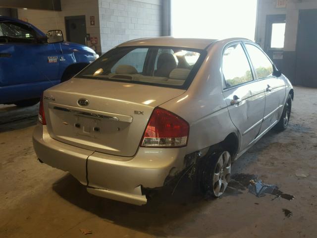 KNAFE221095667841 - 2009 KIA SPECTRA EX SILVER photo 4