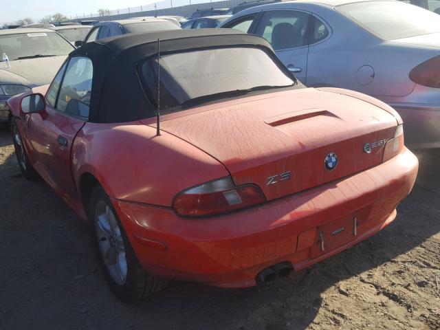 WBACN334X1LK47926 - 2001 BMW Z3 2.5 RED photo 3