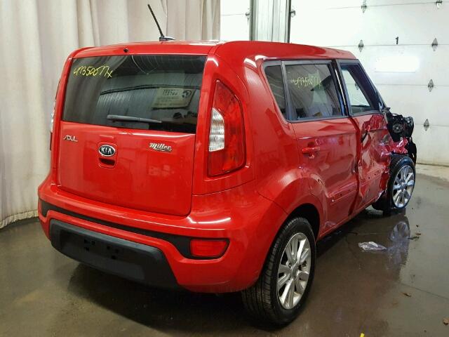 KNDJT2A69C7378596 - 2012 KIA SOUL + RED photo 4