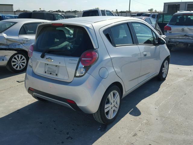 KL8CD6S96DC626603 - 2013 CHEVROLET SPARK 1LT SILVER photo 4