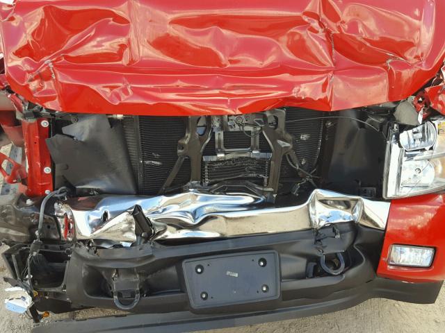 1GCEC14087Z572808 - 2007 CHEVROLET SILVERADO RED photo 7