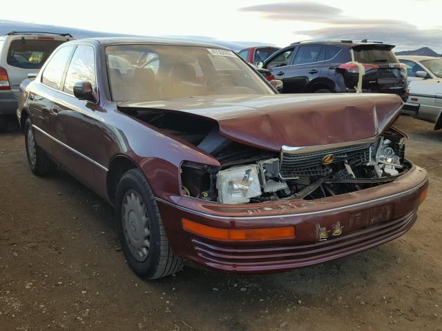 JT8UF11E0N0099375 - 1992 LEXUS LS 400 RED photo 1