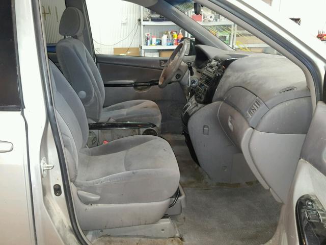 5TDZA23C65S377734 - 2005 TOYOTA SIENNA CE SILVER photo 5