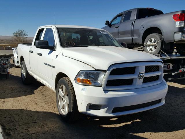 1C6RD6FT9CS183088 - 2012 DODGE RAM 1500 S WHITE photo 1