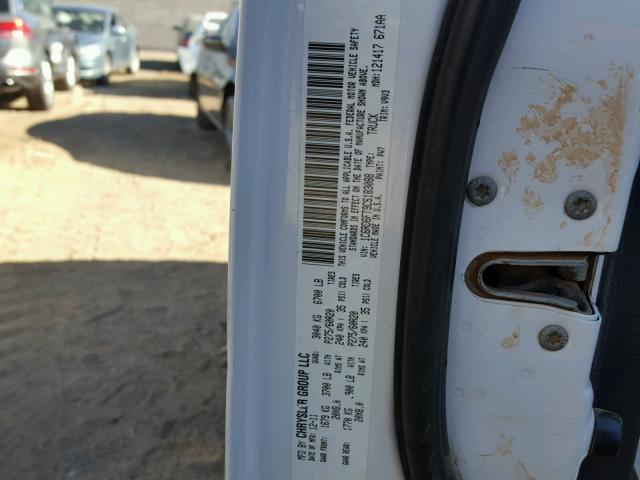 1C6RD6FT9CS183088 - 2012 DODGE RAM 1500 S WHITE photo 10