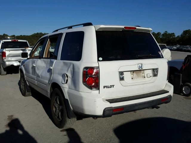 5FNYF287X8B019960 - 2008 HONDA PILOT EXL WHITE photo 3