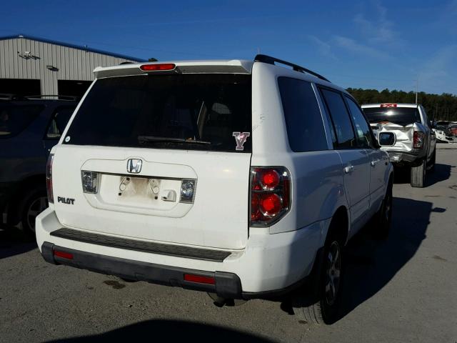 5FNYF287X8B019960 - 2008 HONDA PILOT EXL WHITE photo 4