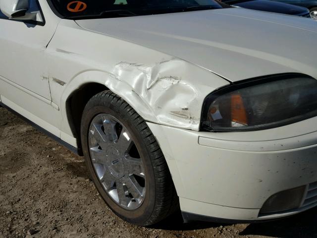 1LNHM87A83Y679019 - 2003 LINCOLN LS WHITE photo 9