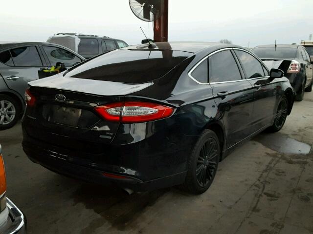 3FA6P0HD7ER296516 - 2014 FORD FUSION SE BLACK photo 4