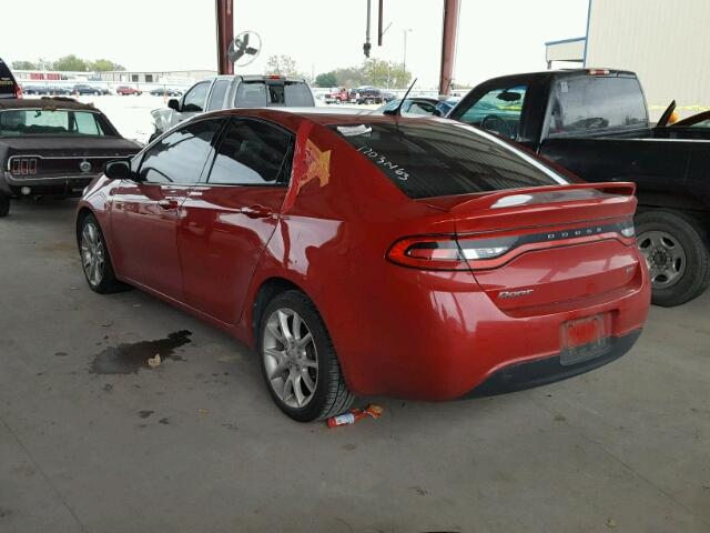 1C3CDFBAXDD152574 - 2013 DODGE DART SXT RED photo 3