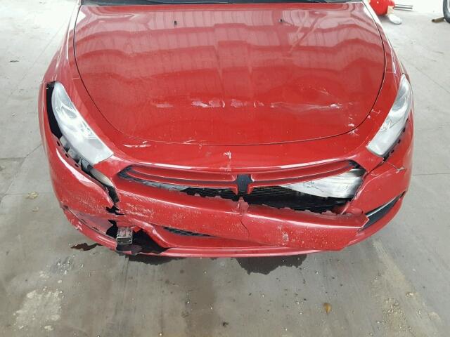 1C3CDFBAXDD152574 - 2013 DODGE DART SXT RED photo 9