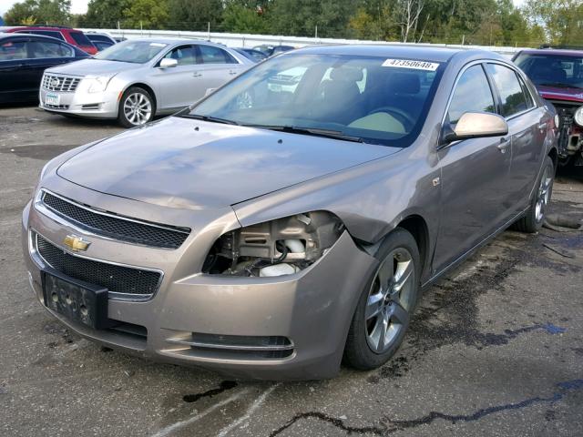 1G1ZH57B58F151566 - 2008 CHEVROLET MALIBU 1LT TAN photo 2
