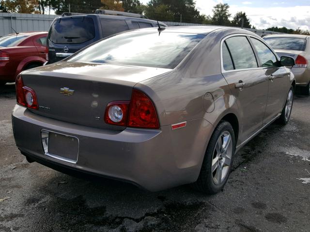 1G1ZH57B58F151566 - 2008 CHEVROLET MALIBU 1LT TAN photo 4