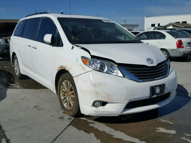 5TDYK3DC2DS321401 - 2013 TOYOTA SIENNA XLE WHITE photo 1