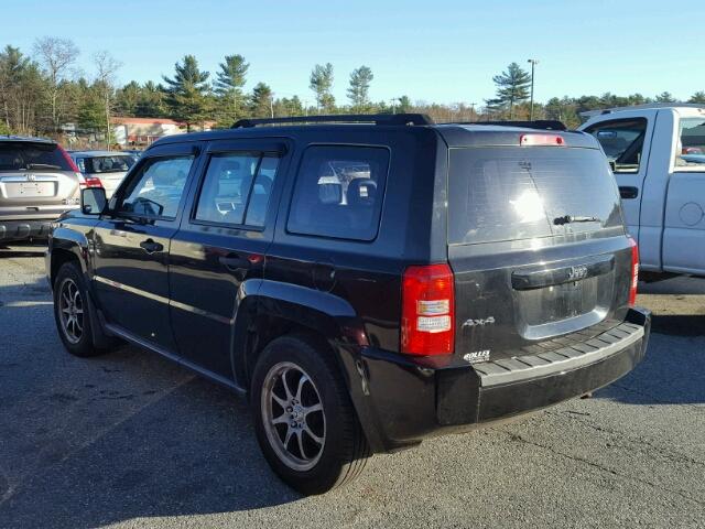 1J8FF28W77D345101 - 2007 JEEP PATRIOT SP BLACK photo 3