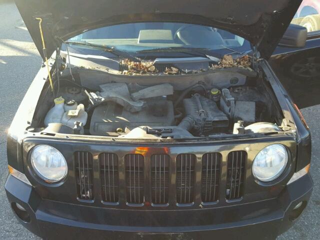 1J8FF28W77D345101 - 2007 JEEP PATRIOT SP BLACK photo 7