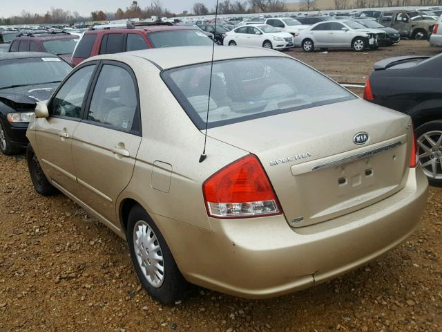 KNAFE222695668680 - 2009 KIA SPECTRA EX GOLD photo 3