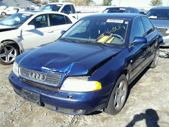 WAUDH68D2YA135472 - 2000 AUDI A4 2.8 QUA BLUE photo 2