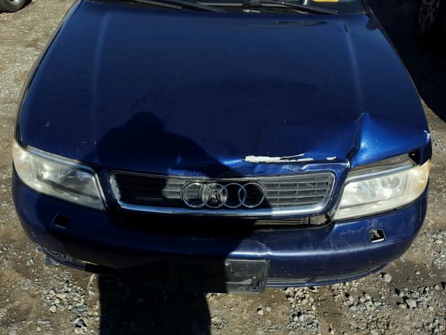 WAUDH68D2YA135472 - 2000 AUDI A4 2.8 QUA BLUE photo 7