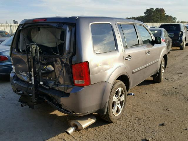 5FNYF3H52EB013618 - 2014 HONDA PILOT EXL CHARCOAL photo 4