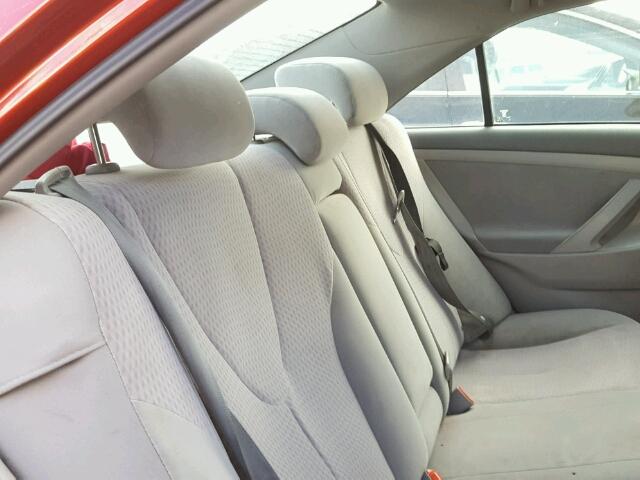 4T1BF3EK6AU085595 - 2010 TOYOTA CAMRY BASE RED photo 6