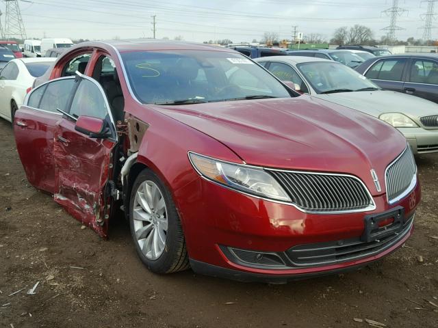 1LNHL9DKXDG613973 - 2013 LINCOLN MKS RED photo 1