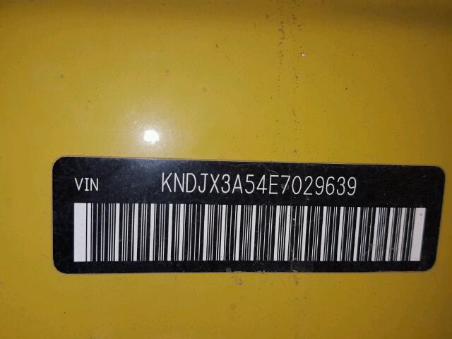 KNDJX3A54E7029639 - 2014 KIA SOUL ! YELLOW photo 10