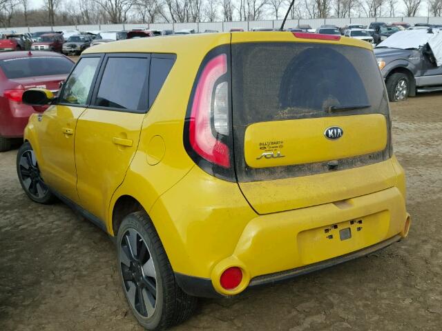 KNDJX3A54E7029639 - 2014 KIA SOUL ! YELLOW photo 3