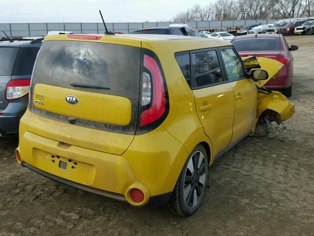 KNDJX3A54E7029639 - 2014 KIA SOUL ! YELLOW photo 4