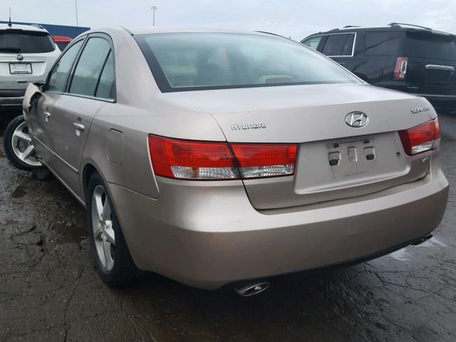 5NPEU46F66H007298 - 2006 HYUNDAI SONOTA GOLD photo 3