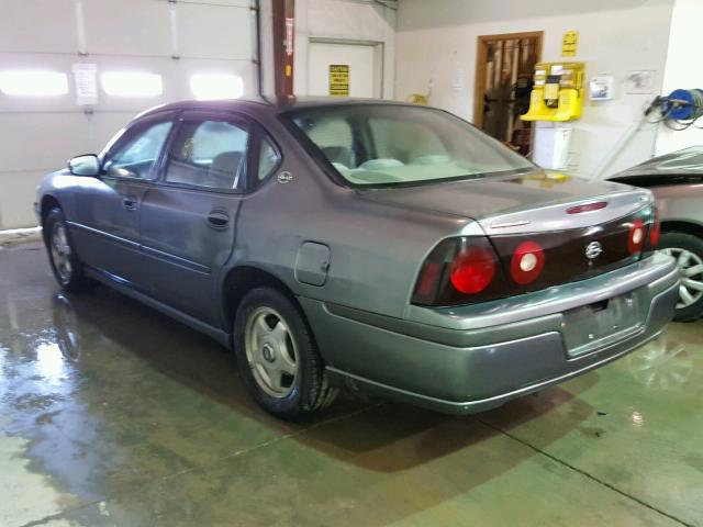 2G1WF52E649228443 - 2004 CHEVROLET IMPALA GRAY photo 3