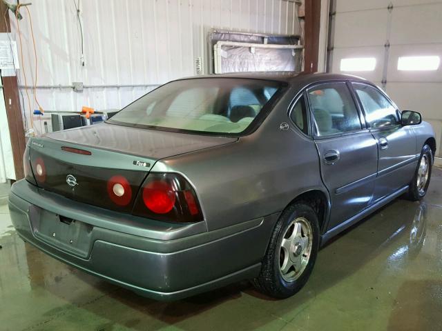 2G1WF52E649228443 - 2004 CHEVROLET IMPALA GRAY photo 4