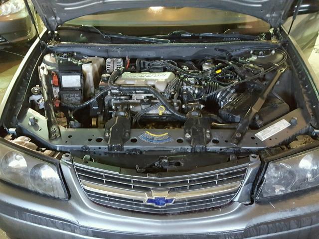 2G1WF52E649228443 - 2004 CHEVROLET IMPALA GRAY photo 7