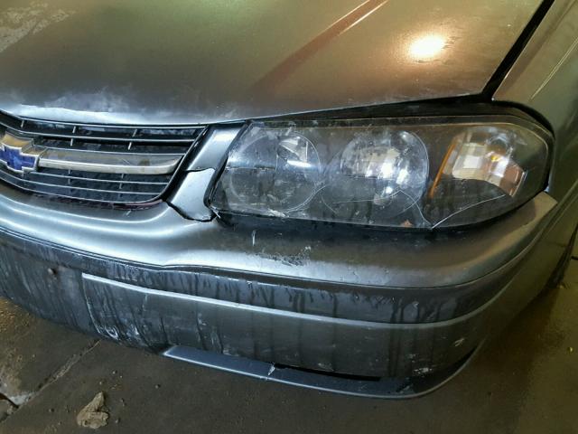 2G1WF52E649228443 - 2004 CHEVROLET IMPALA GRAY photo 9