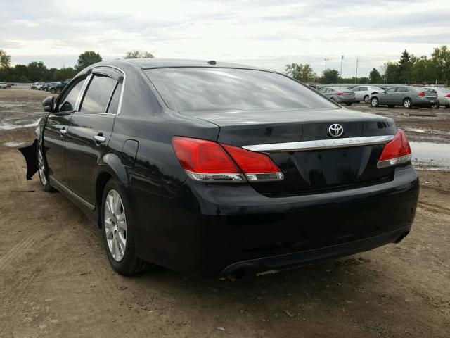 4T1BK3DB0BU384109 - 2011 TOYOTA AVALON BAS BLACK photo 3