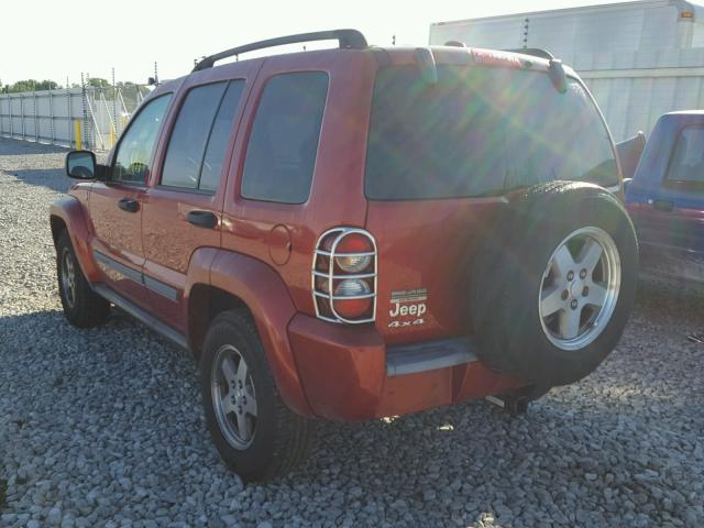 1J4GL38K25W679720 - 2005 JEEP LIBERTY RE RED photo 3