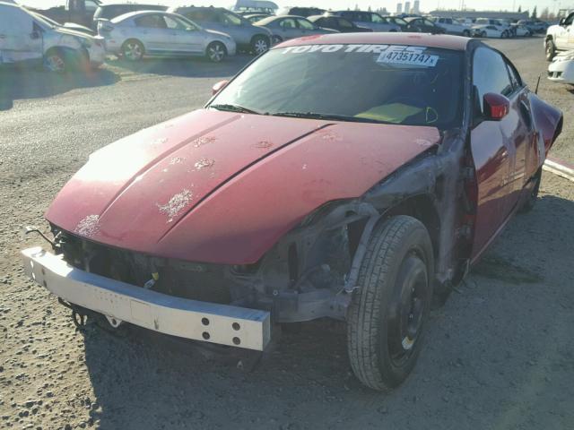 JN1AZ34E24T060032 - 2004 NISSAN 350Z COUPE RED photo 2