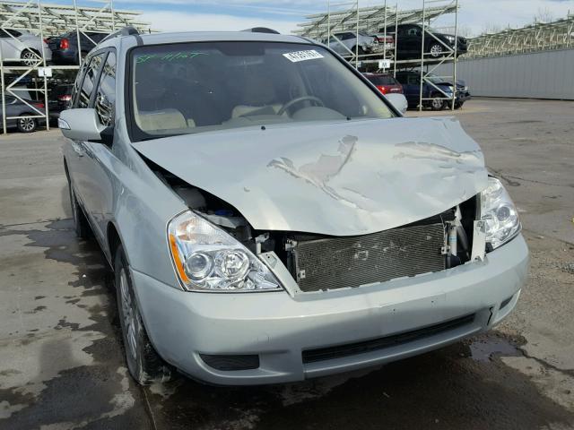 KNDMG4C76C6455515 - 2012 KIA SEDONA LX SILVER photo 1