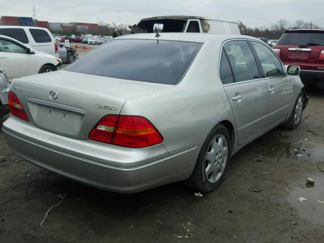 JTHBN30F130109151 - 2003 LEXUS LS 430 GOLD photo 4