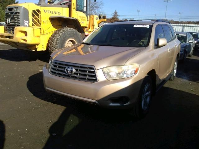 JTEES41AX82087481 - 2008 TOYOTA HIGHLANDER GOLD photo 2