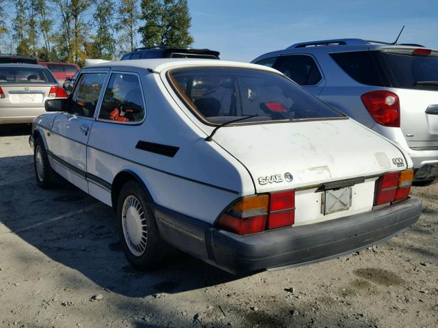 YS3AJ36D8L3005407 - 1990 SAAB 900 WHITE photo 3