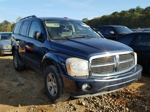 1D4HB48N55F537572 - 2005 DODGE DURANGO SL BLUE photo 1