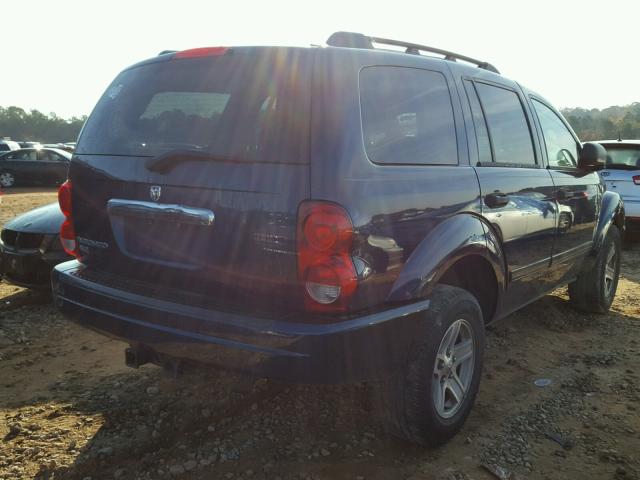 1D4HB48N55F537572 - 2005 DODGE DURANGO SL BLUE photo 4