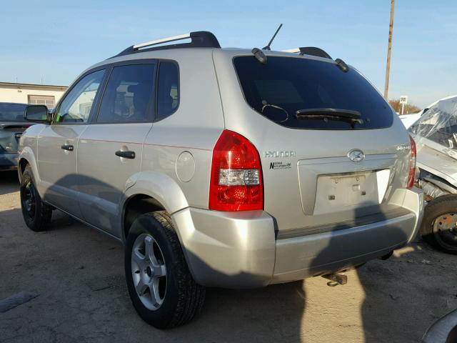 KM8JM12B68U707746 - 2008 HYUNDAI TUCSON GLS SILVER photo 3