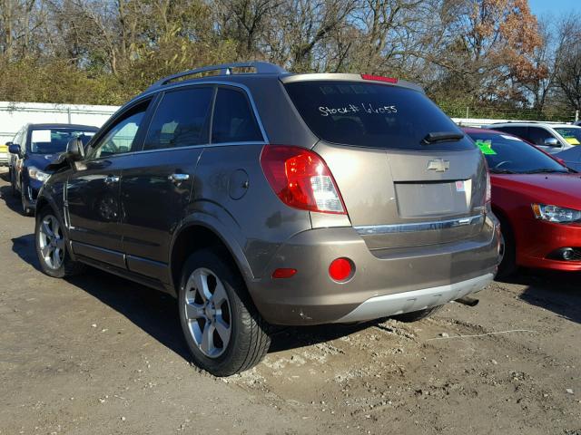 3GNAL4EK4ES620919 - 2014 CHEVROLET CAPTIVA LT BROWN photo 3