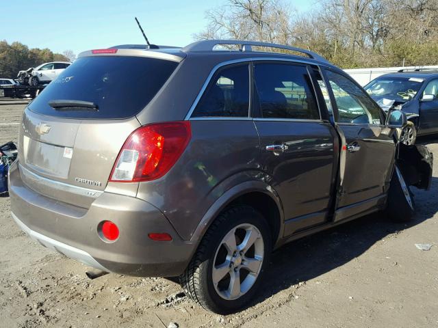 3GNAL4EK4ES620919 - 2014 CHEVROLET CAPTIVA LT BROWN photo 4