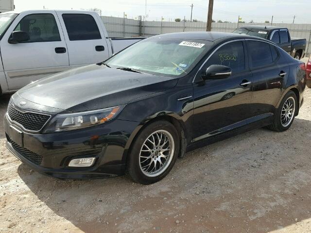 5XXGN4A70EG321223 - 2014 KIA OPTIMA EX BLACK photo 2