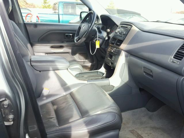 5FNYF18588B015169 - 2008 HONDA PILOT EXL GRAY photo 5